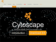 Tablet Screenshot of cytoscape.org